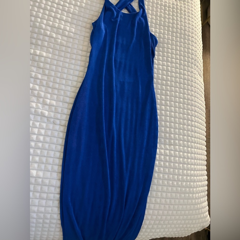Maxi blue dress